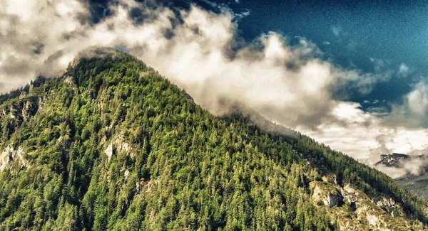 Vista Aerea Panoramica Delle Dolomiti Italia — Foto Stock