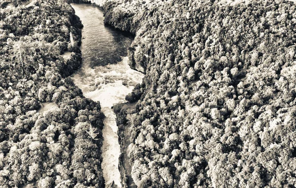 Huka Falls Nova Zelândia Vista Aérea Drone — Fotografia de Stock