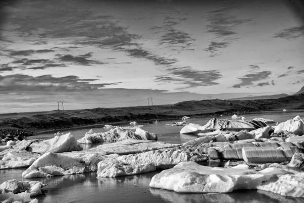 Ijsbergen Lagune Van Jokulsarlon Zuid Ijsland — Stockfoto