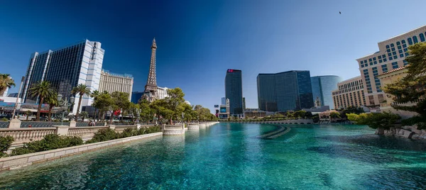 Las Vegas Juni 2018 Panoramisch Uitzicht Strip Beroemdste Stadsweg Met — Stockfoto