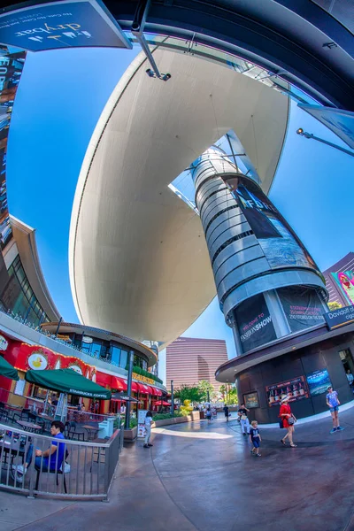 Las Vegas June 2018 Fashion Mall Strip Wide Angle View — Stock Photo, Image