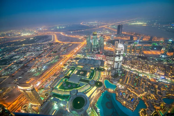 Dubai Uae December Ember 2016 Aerial View Downtown Dubai Sunset — 图库照片