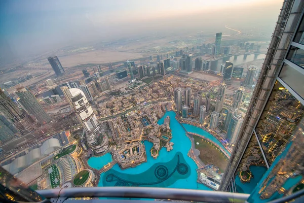 Dubai Uae December Ember 2016 Aerial View Downtown Dubai Pool — 图库照片
