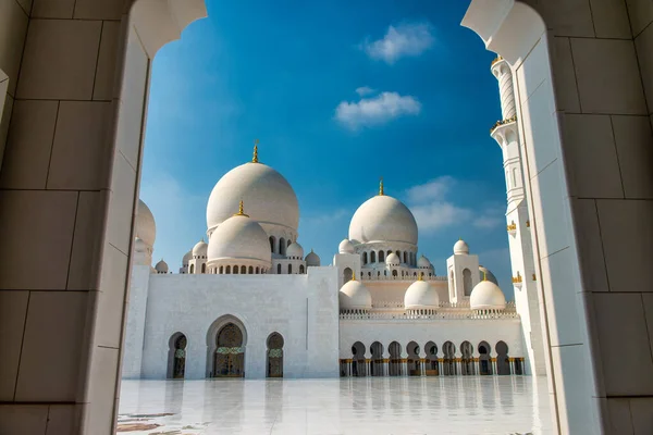 Interior Abu Dhabi Mosque Uae — Stockfoto