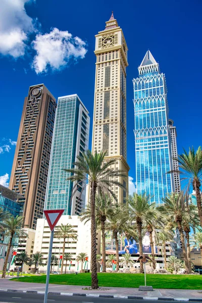 Dubai Émirats Arabes Unis Décembre 2016 Les Gratte Ciel Modernes — Photo