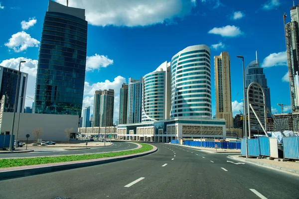 Dubai Ηνωμένα Αραβικά Εμιράτα Δεκεμβρίου 2016 Σύγχρονοι Ουρανοξύστες Του Downtown — Φωτογραφία Αρχείου