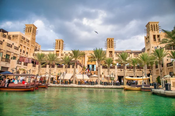 Dubai Uae December 2016 Buildings Madinat Jumeirah River — Foto Stock