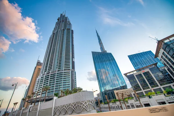 Dubai Eau Décembre 2016 Les Gratte Ciel Modernes Centre Ville — Photo