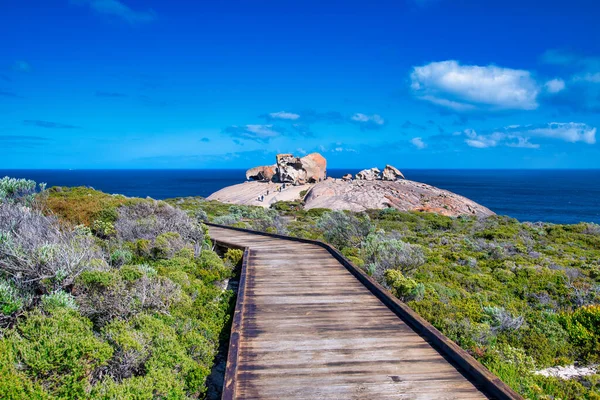 Rochas Notáveis Longo Parque Nacional Flinders Chase Ilha Canguru Austrália — Fotografia de Stock