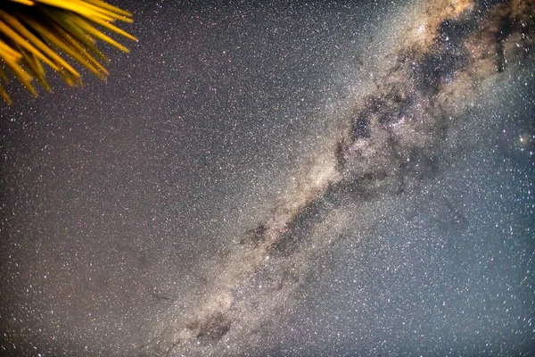 Increíble Vista Vía Láctea Galaxia Una Noche Estrellada Clara — Foto de Stock