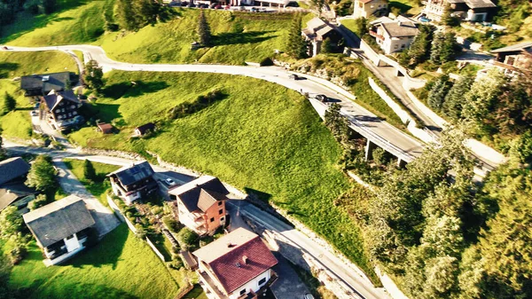 Vista Aérea Heiligenblut Pequeña Ciudad Alpina Austria — Foto de Stock