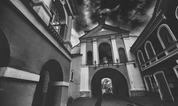 Vilnius Lithuania July 2017 Mater Misericordia Gate Dawn Vilnius Lithuania — 图库照片