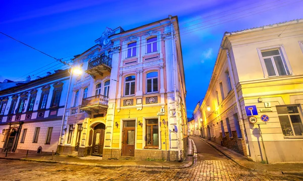 Вилниус Литуания Июля 2017 Года Улицы Города Ночью Вильнюсе — стоковое фото
