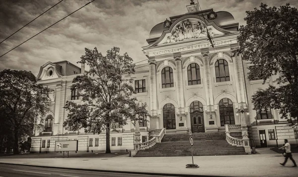 Lettlands Nationalmuseum Vid Solnedgången Riga Lettland — Stockfoto
