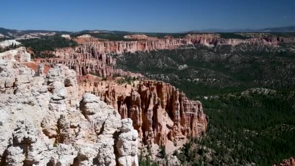 Bryce Canyon vista panorâmica aérea — Vídeo de Stock