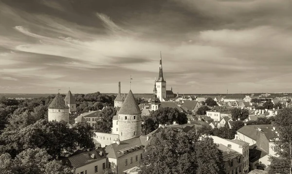 Tallinn Estonia July 2017 Panoramic Aerial View Tallinn City Hill — Φωτογραφία Αρχείου
