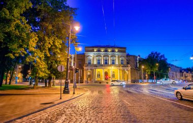 VILNIUS, LITHUANIA - 9 Temmuz 2017: Vilnius 'ta şehir sokakları