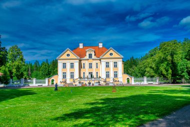 PALMSE, ESTONIA - JULY 14. 2017: Palmse Manor is a famous tourist attraction in Estonia