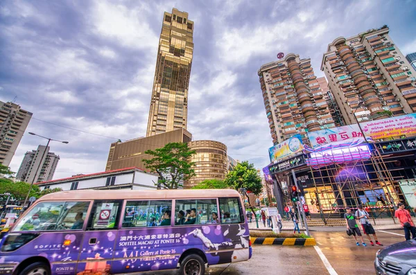 Macau Çin Mayıs 2014 Bulutlu Bir Günde Grand Lisboa Otel — Stok fotoğraf