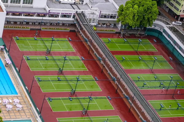 Tennisvelden Een Stadspark — Stockfoto