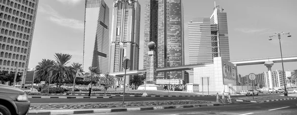 Dubai Eau Diciembre 2016 Tráfico Coches Dubai Día Soleado — Foto de Stock