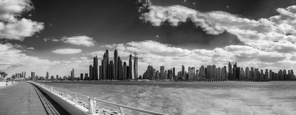 Dubai Uae December 2016 Dubai Marina Panoramic Skyline Palm Jumeirah — Stockfoto