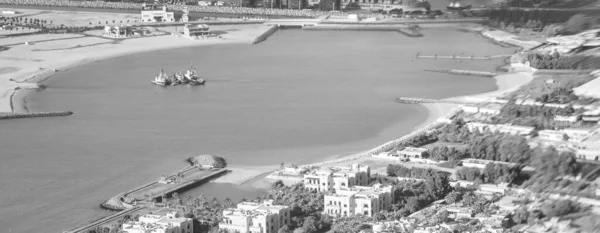 Dubai Vae Dezember 2016 Hubschrauberaussichtspunkt Strand Und Hafen Von Dubai — Stockfoto