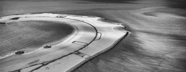 Aerial View Dubai Small Island Helicopter — Stock Photo, Image