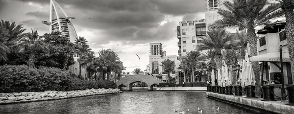 Dubai Uae December 2016 Buildings Madinat Jumeirah River — Stock Photo, Image