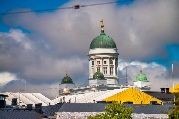 Helsinki Cathedral Dome Sunny Day Finland — Stock Photo, Image