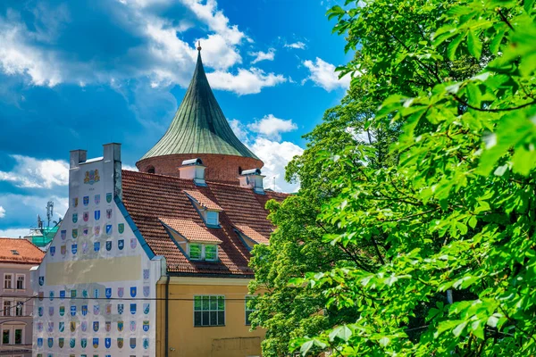 Riga Lettonia Luglio 2017 Edifici Riga Una Giornata Sole — Foto Stock