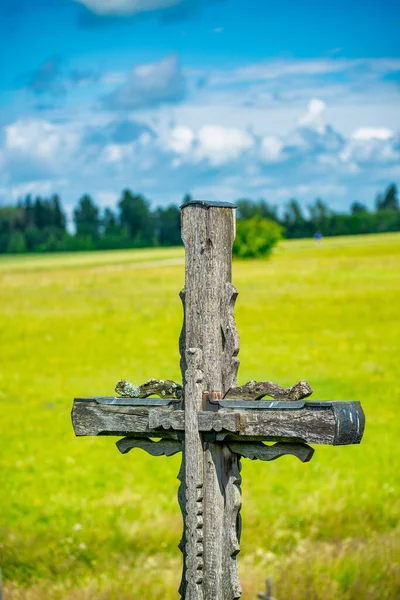 Wzgórze Krzyży Kryziu Kalnas Litwa — Zdjęcie stockowe