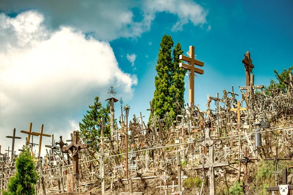 Hill Crosses Kryziu Kalnas Litouwen — Stockfoto