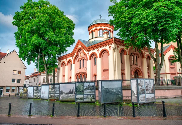 Vilnius Litva Června 2017 Kostel Mikuláše Při Západu Slunce Vilniusu — Stock fotografie