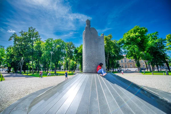 Vilnius Lithuania Июля 2017 Года Национальный Музей Литвы Вильнюсе Памятник — стоковое фото