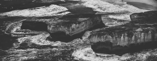 Vue Aérienne Région Des Gorges Loch Ard Avec Des Piles — Photo