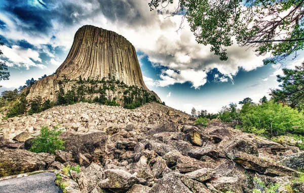 Teufel Turm Nationaldenkmal Wyoming Usa — Stockfoto