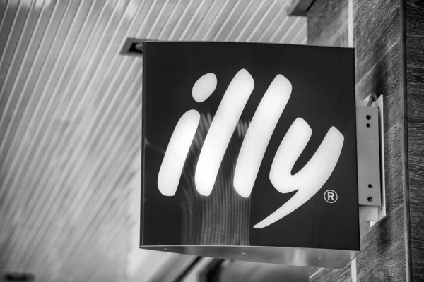 Mahe Seychelles Сентября 2017 Года Табличка Illy Coffee Illy Итальянская — стоковое фото
