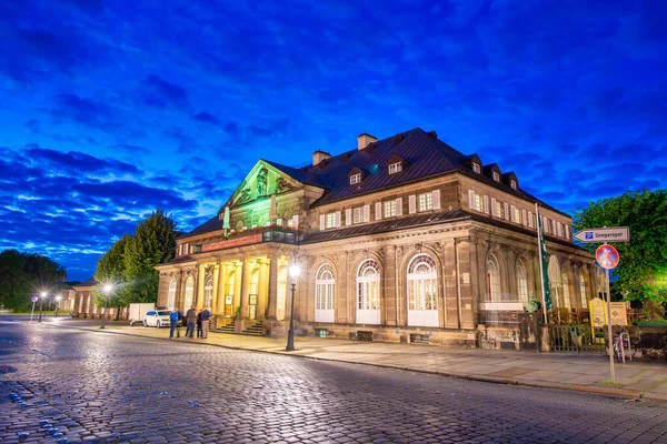 Dresden Germany July 2016 Tourists Enjoy Night Life Central City — Stock Photo, Image