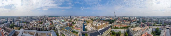 Berlin Deutschland Juli 2016 Panorama Luftaufnahme Der Berliner Skyline Bei — Stockfoto