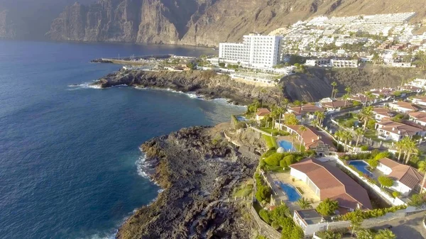 Vue Aérienne Paysage Garachico Ténérife Depuis Drone — Photo