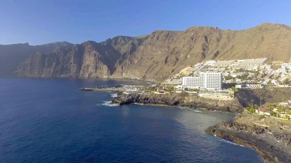Veduta Aerea Del Paesaggio Santiago Del Teide Tenerife Dal Drone — Foto Stock