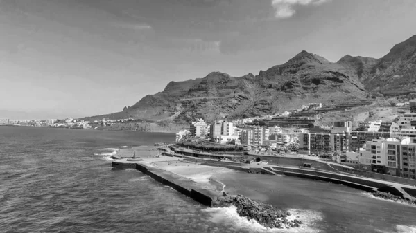 Luchtfoto Van Puerto Cruz Een Zonnige Dag Tenerife Spanje — Stockfoto
