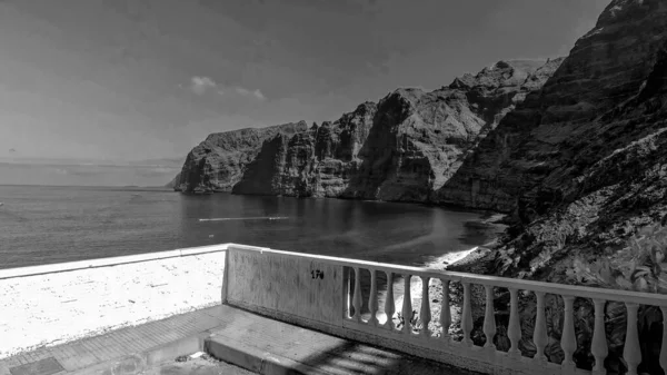 Terraço Perto Das Montanhas Los Gigantes Vista Aérea Tenerife Espanha — Fotografia de Stock