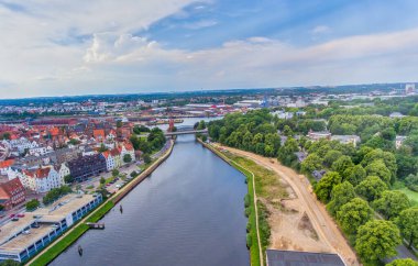 Alman İHA 'sından Lubeck' in hava görüntüsü