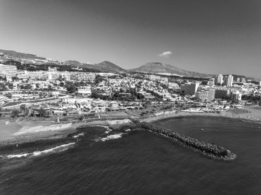 Playa del Bobo ve Costa Adeje kıyıları Tenerife, Kanarya Adaları