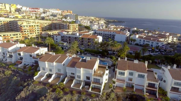 Vista Aérea Del Paisaje Garachico Tenerife Desde Dron — Foto de Stock