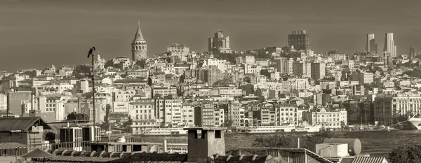 Istanbul Turquie Octobre 2014 Vue Aérienne Panoramique Beyoglu Est Quartier — Photo