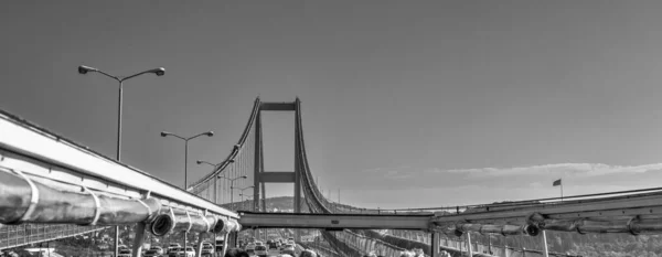 Istanbul Turkey October 2014 Tourists Enjoy Bus Tour Bosporus River — Stock Photo, Image