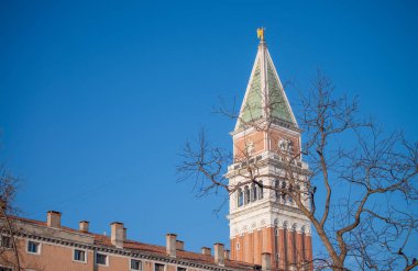 San Marco Meydanı, Campanile ve Saint Mark Bazilikası, Venedik - İtalya